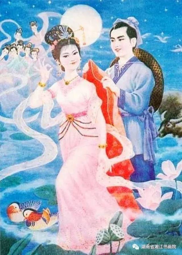 七夕:国画中最美的织女,最帅的牛郎!