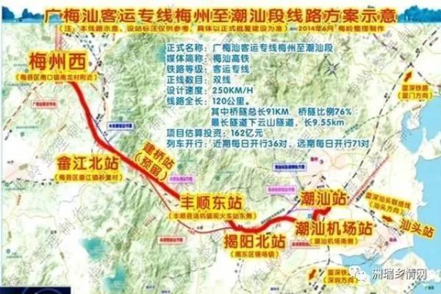 第一条高铁在梅州就设四个站,各站高颜值图了解一下