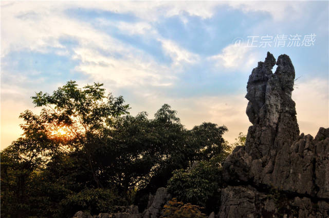 天然盆景华蓥山,千年一吻成传奇.