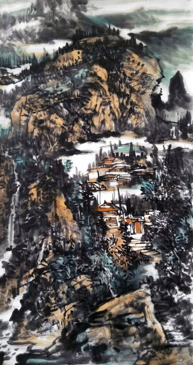 山水画家刘建平山水作品欣赏