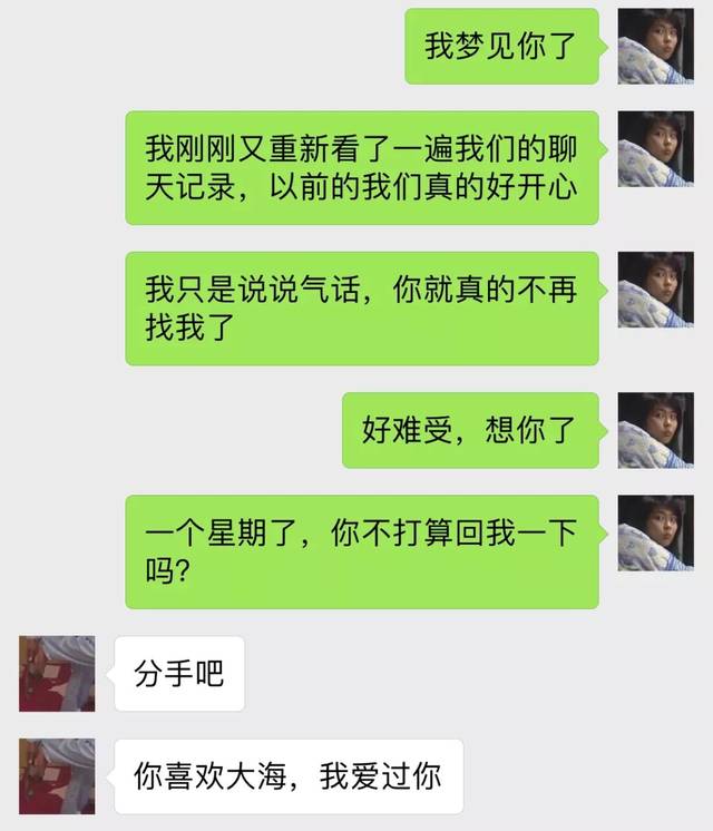 情侣土味分手聊天记录:你喜欢大海吗?