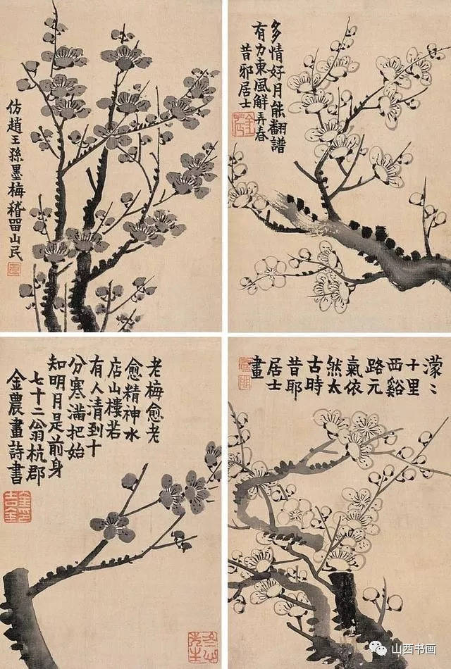 清· 金农绘画作品欣赏,风格独特,不愧为"扬州八怪"之首