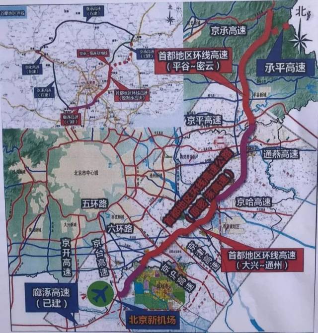 图 全长38公里双向六车道 地区环线高速公路(通州至大兴段)为