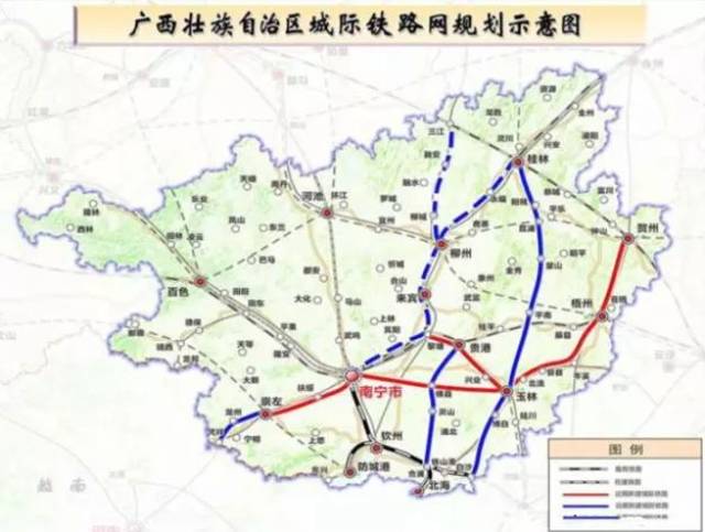 广西城际铁路网规划调整,中铁二院中标