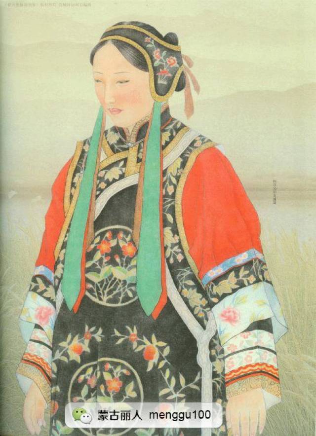 传承 16张蒙古族的服装手绘图