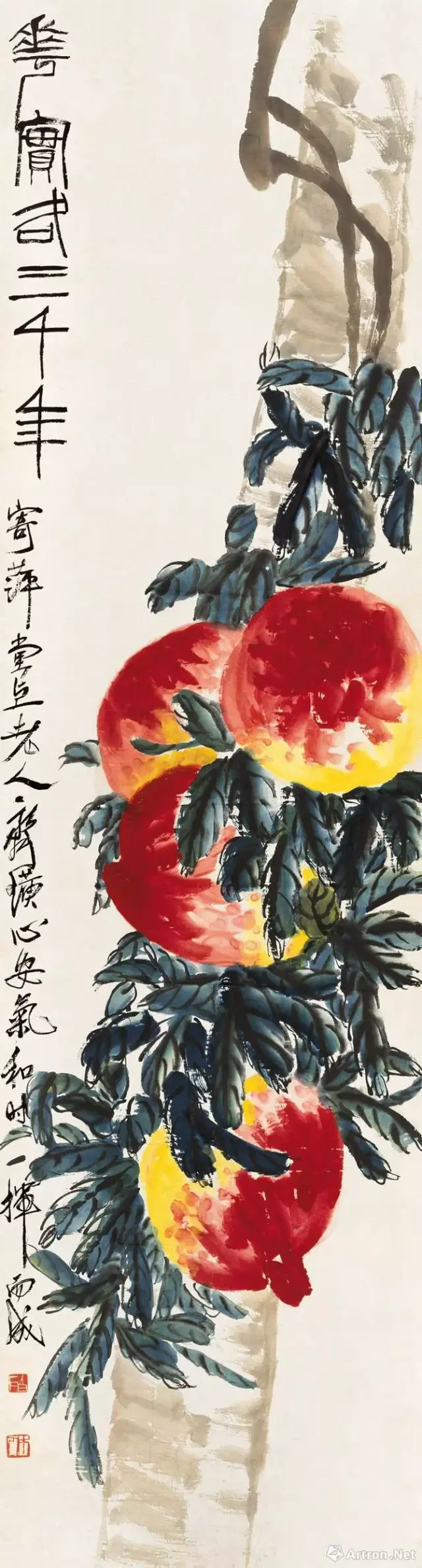 齐白石字画多少钱一平尺,2018年目前拍卖成交统计记录