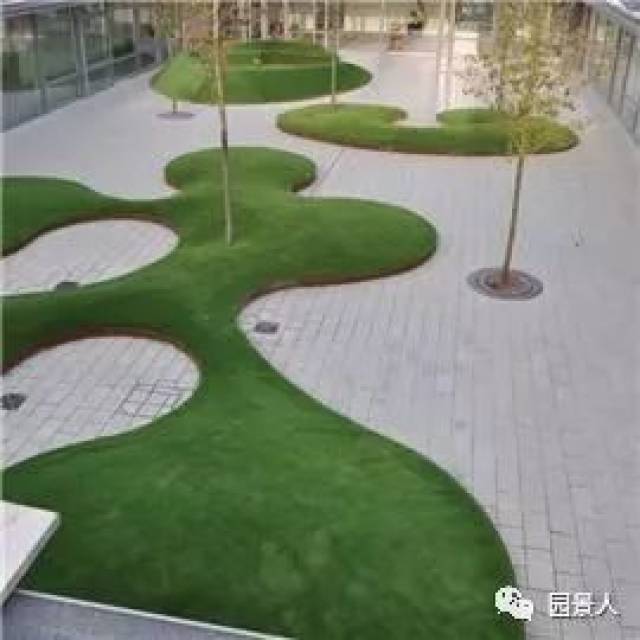 艺术微地形堆坡的职位家装设计的景观描述图片