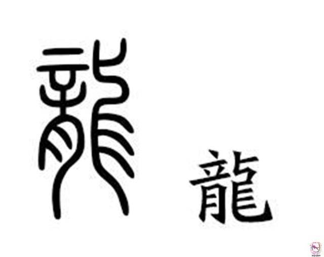 因为这5个炫彩背后的龙基本上都和中国古代的一些龙字有关