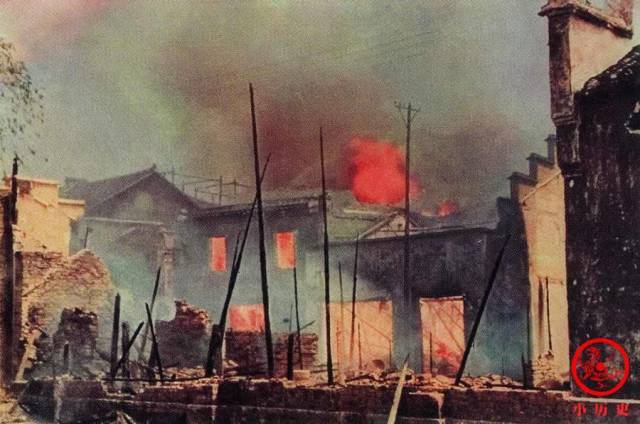 武汉会战老照片:日军将汉口变成地狱