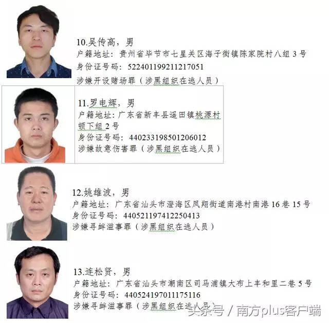 肇庆全城通缉呢两名四会男子!望知情者提供线索