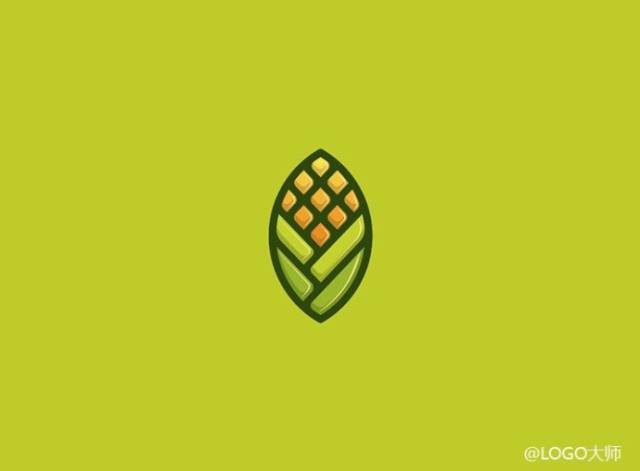 一组以玉米为元素的logo设计欣赏