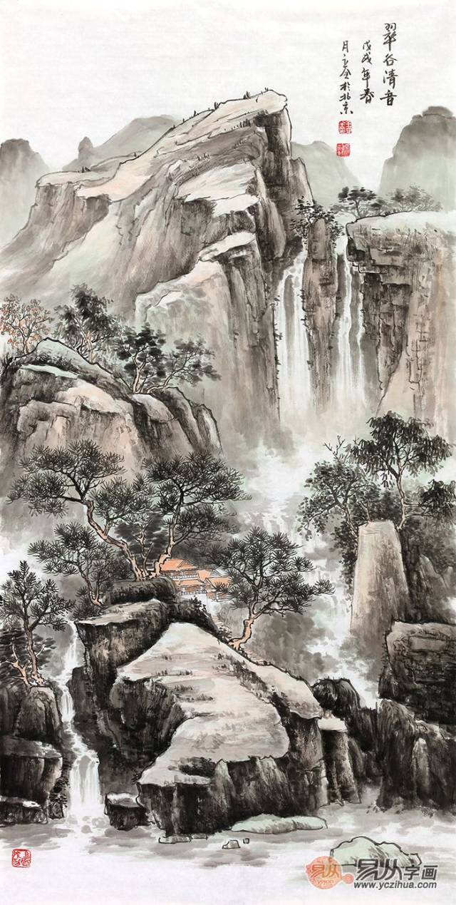 清新怡人的自然山水画,当代画家王立全的作品赏析