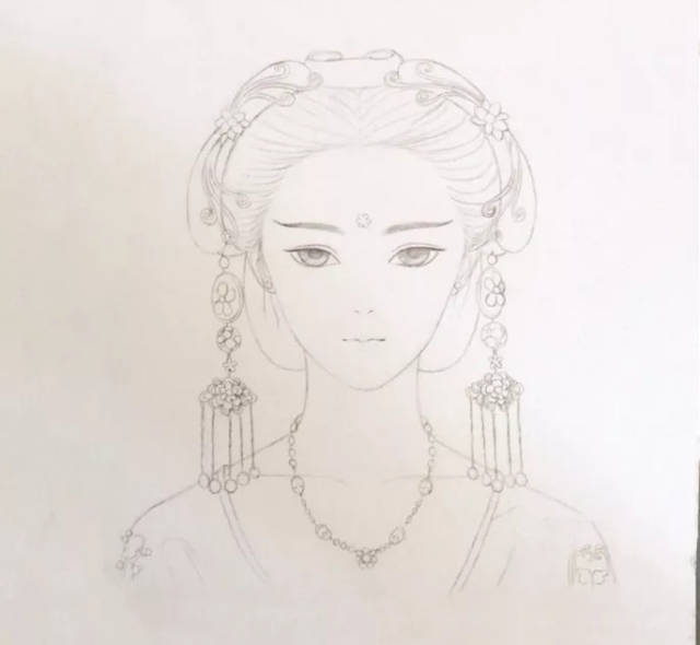 三分钟学画 | 古装美女司音儿同人水彩来啦