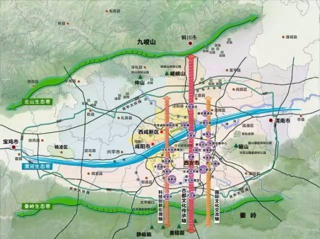 2020年撤销渭南市,咸阳市?临渭区归西安,大西安包含3市23县.