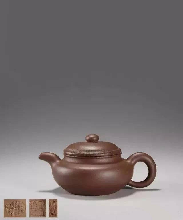 程寿珍制 紫泥仿古壶
