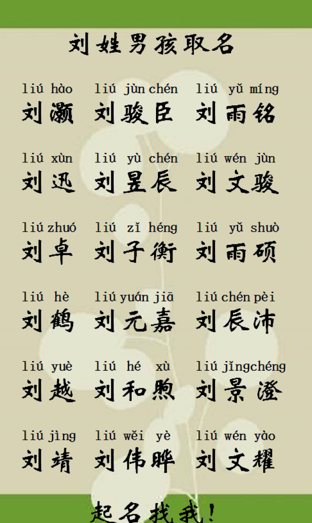 宝宝起名:刘姓这样取名,寓意非同一般,象征美好人生!