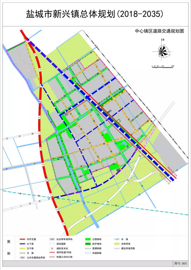 新兴镇区2018-2035详细规划图 含多个片区 更有地铁多条钱