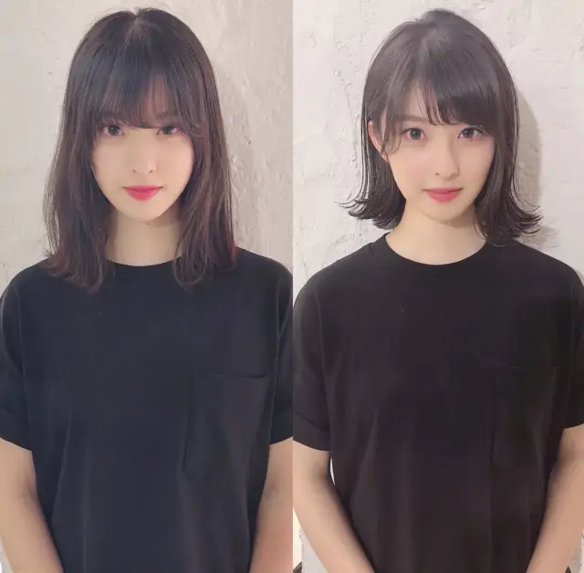 中短发外翻