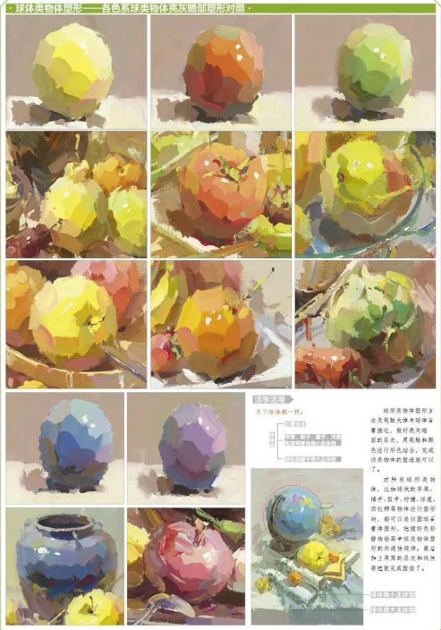 水粉知识小贴士-色彩单体(苹果)知识解析!你值得拥有!