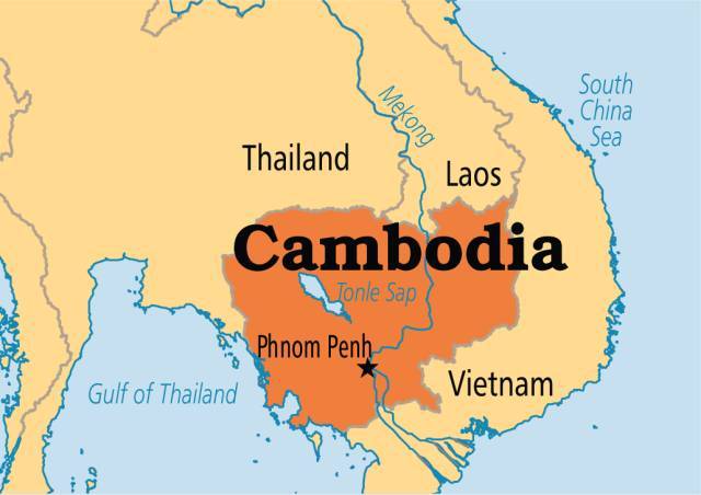 里的"柬埔寨"跟"kampuchea"发音类似,所以这个国家就被叫成了"柬埔寨"