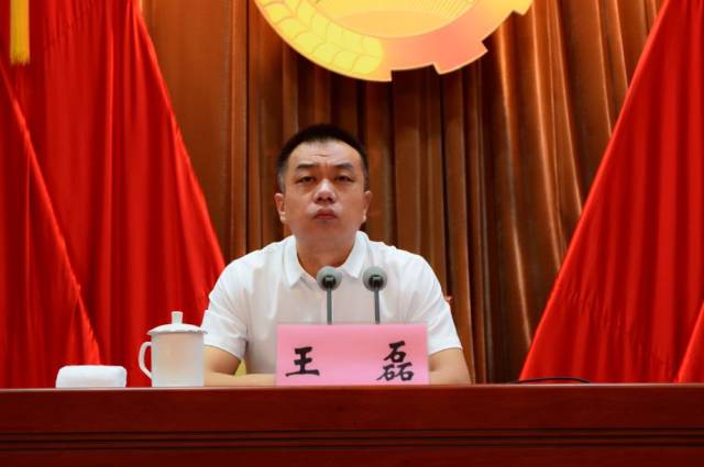 团市委书记王磊主持大会闭幕式