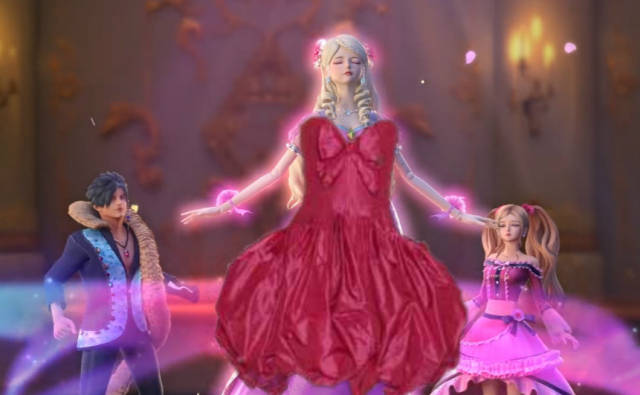 叶罗丽穿上大红裙的五位小姐姐冰公主很吓人茉莉美过灵公主