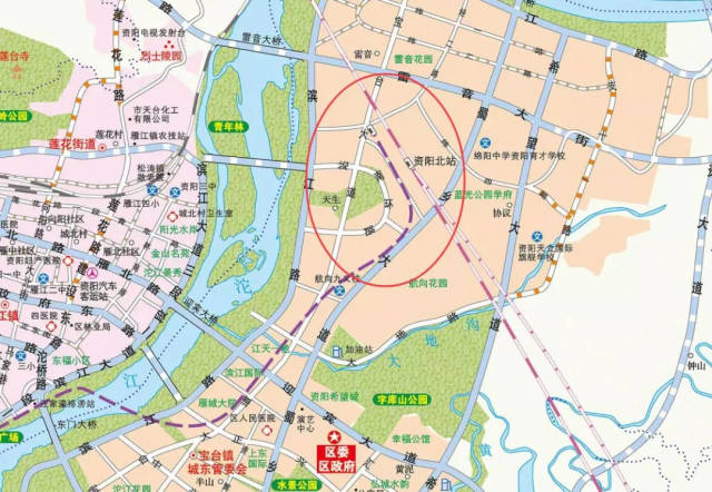 资阳新版地图解读:18号线,成自,成南达万高铁全在图中