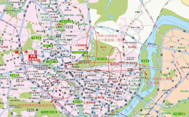 资阳新版地图解读:18号线,成自,成南达万高铁全在图中