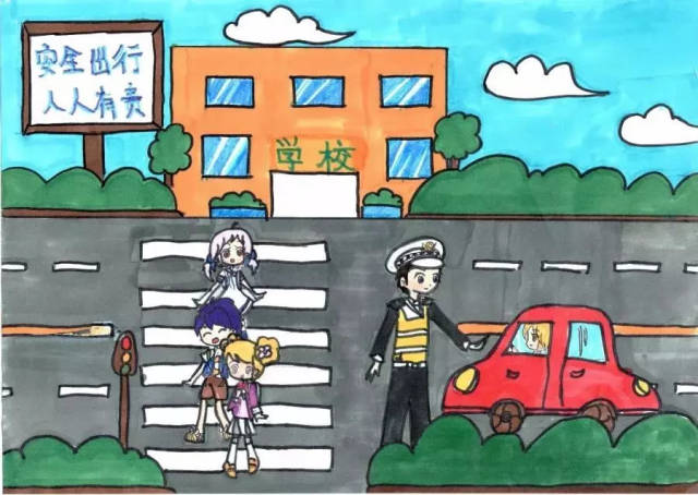 "牵手平安行"武汉少年儿童交通安全主题绘画大赛圆满落幕!