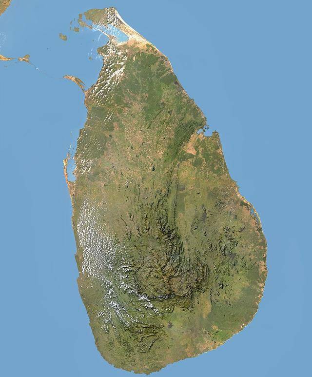 斯里兰卡岛地图
