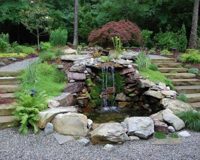 10个庭院"鱼池造景"设计,要想院子变美,那就建个鱼池吧!