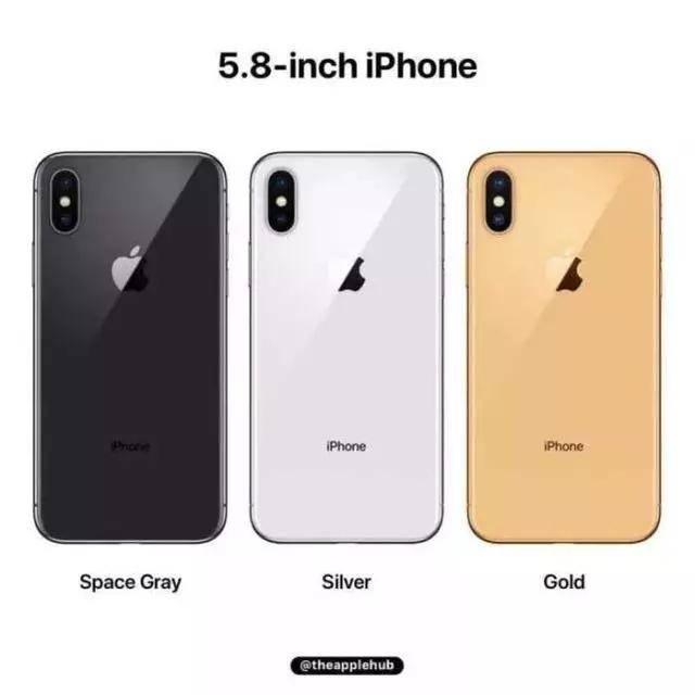 8英寸的iphone x二代不出意外的话会被命名为iphone xs,设计风格延续