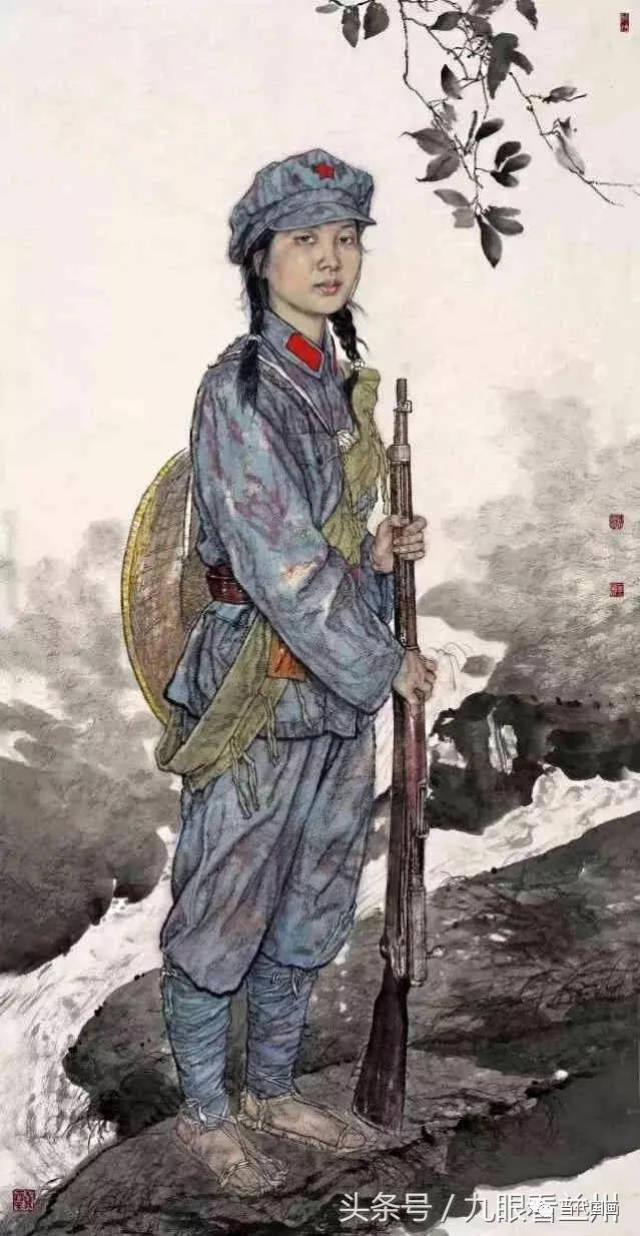 画家刘少宁人物画作品欣赏_中国画系