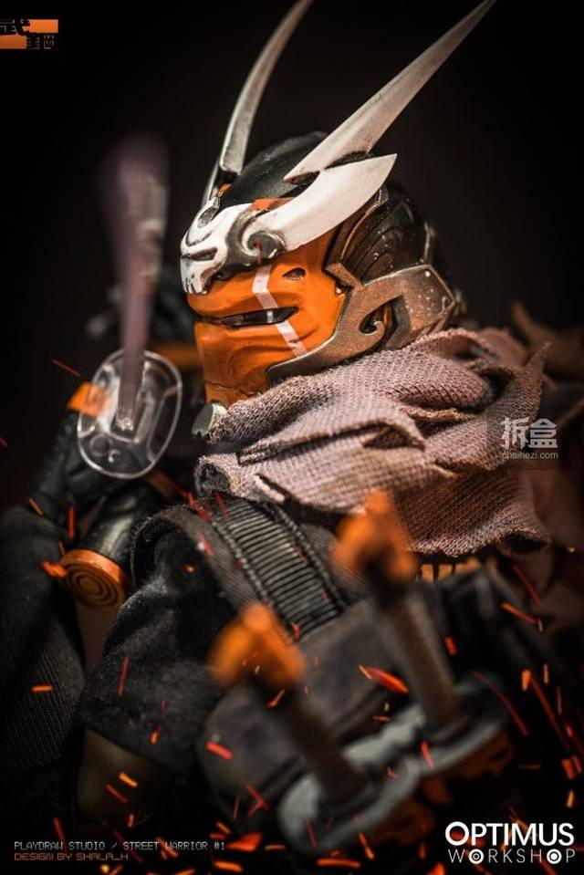 【谋士实拍】playdraw 街头武士系列 钢铁武士 12寸可动人偶