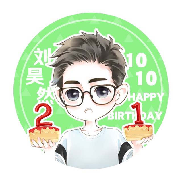 刘昊然21岁生日将至 q版生日应援头像换起来!