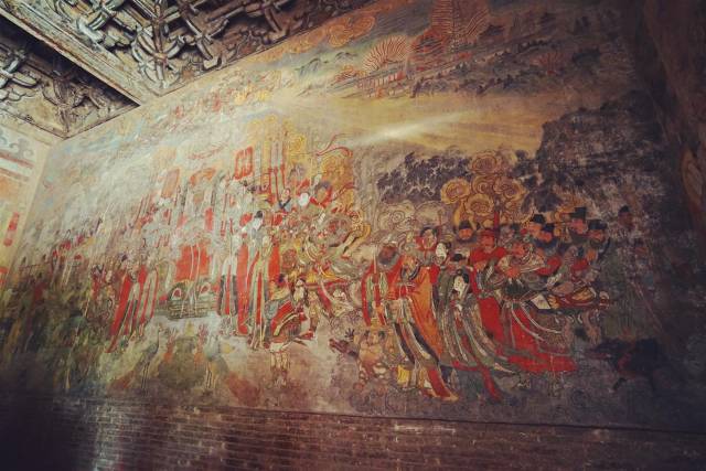 洪洞县广胜寺一绝,水神庙仅存唯一的元代戏剧壁画
