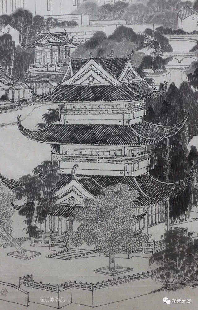 荐读丨画家笔下的清江浦翟明帅创作运河明珠清江浦侧记