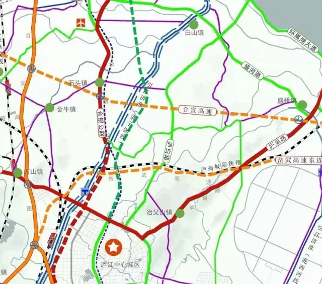 城际铁路 庐江未来所迎来的 不仅仅是高铁,还有城际铁路 交通配备的