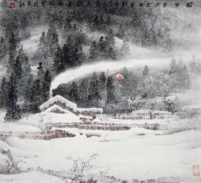 静谧中蒙动着生机||著名画家王裕国作品欣赏