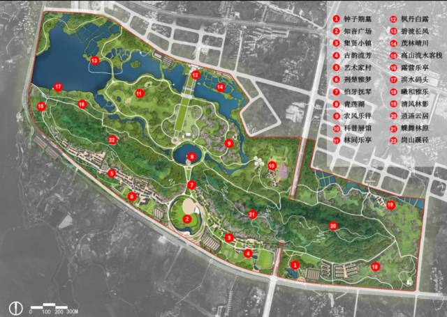 蔡甸知音公园景观规划,10倍解放公园,美得让人窒息.