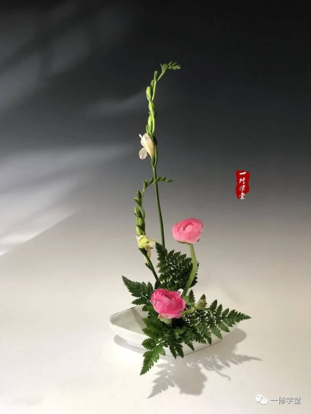 小原流插花 || 入门课花意匠 花型图案例