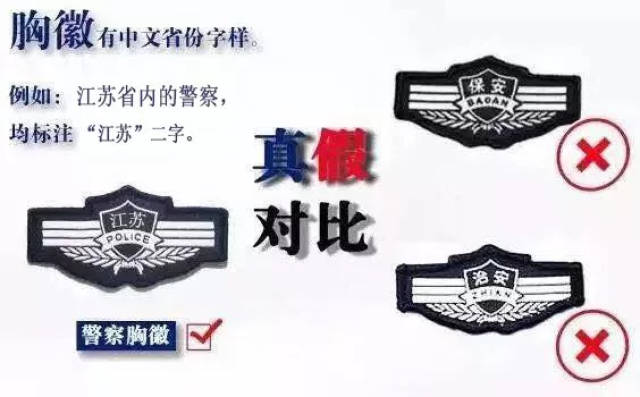 其实警服必须有警衔,警号,胸徽,臂章4种警用标志.