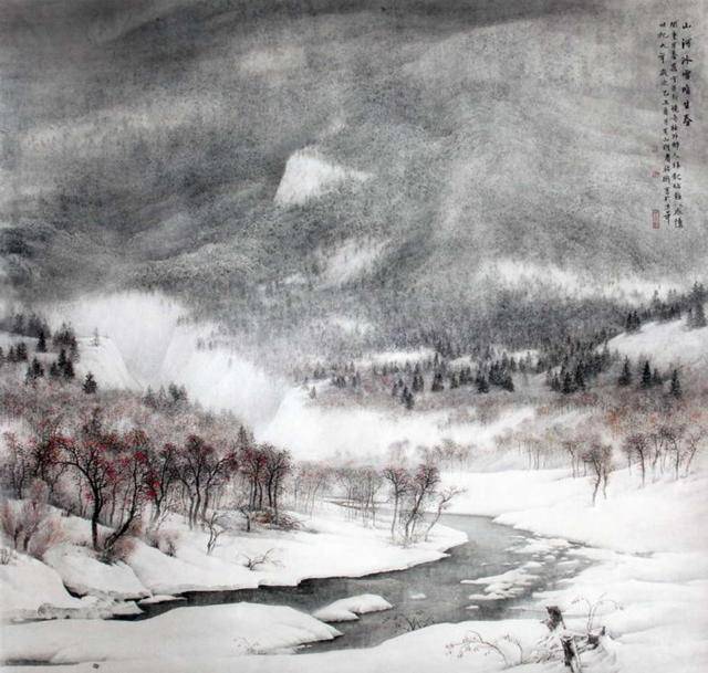 静谧中蒙动着生机||著名画家王裕国作品欣赏