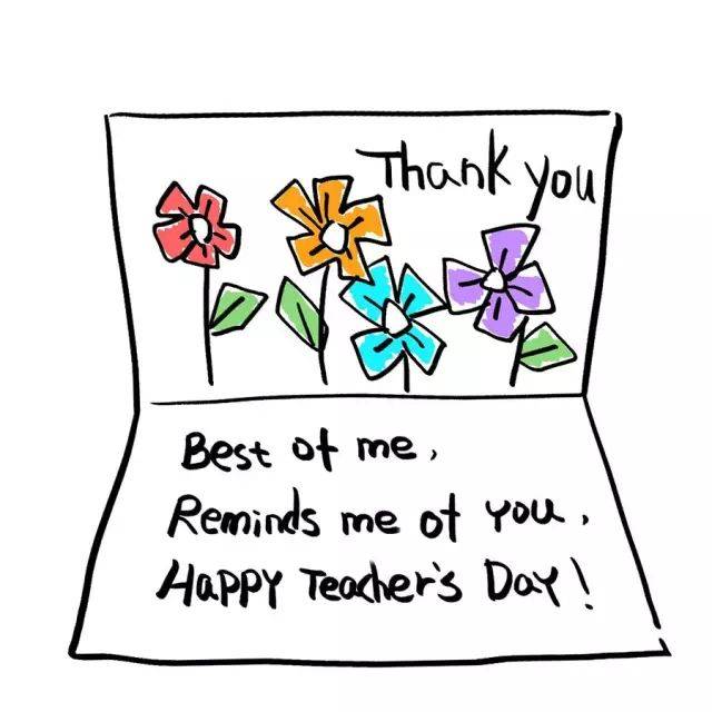 胶水粘合即可 best of me,reminds me of you,happy teachers"day!