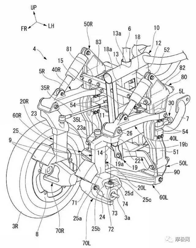 本田倒三轮倾斜悬架系统专曝光