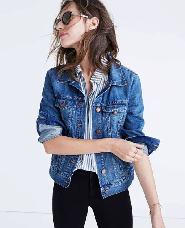 2018入秋,牛仔衣这样穿真的很好看!