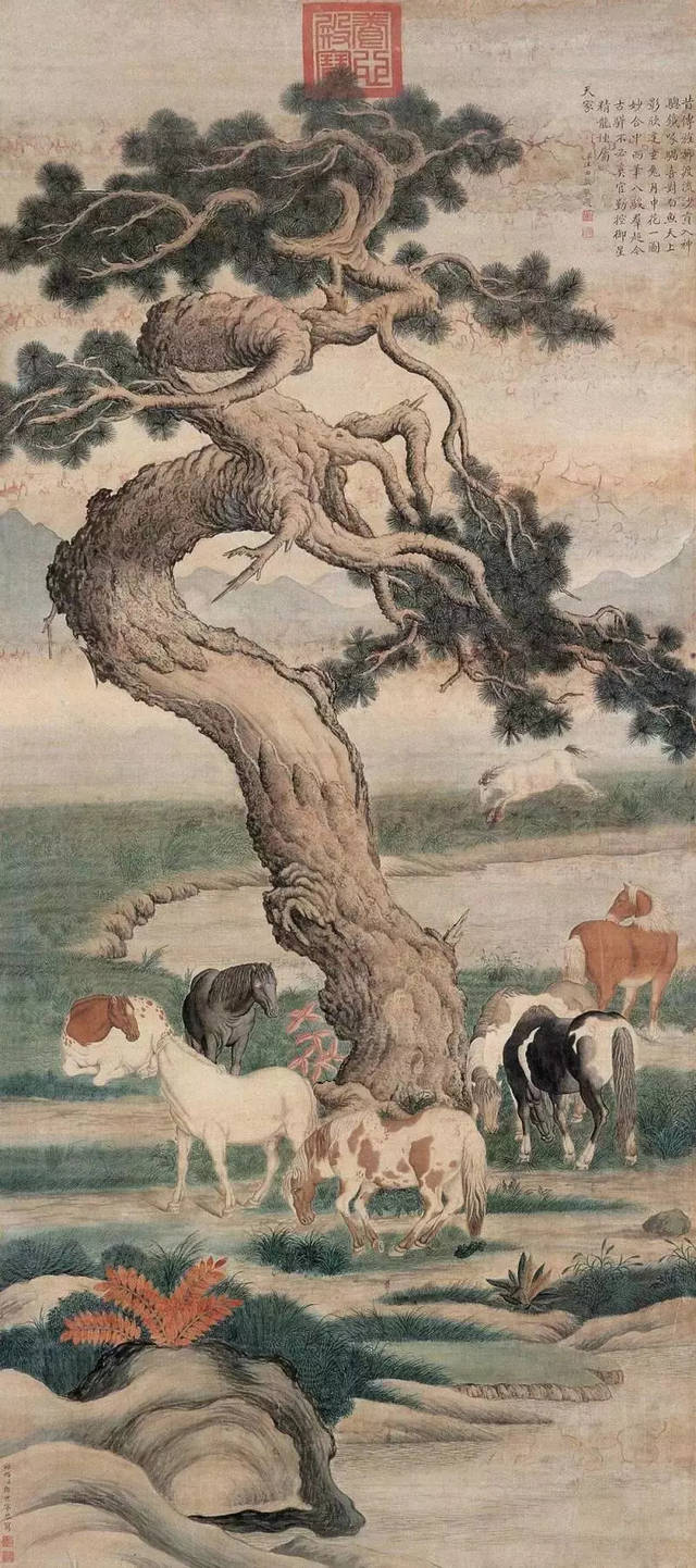 郎世宁《白鹘图》