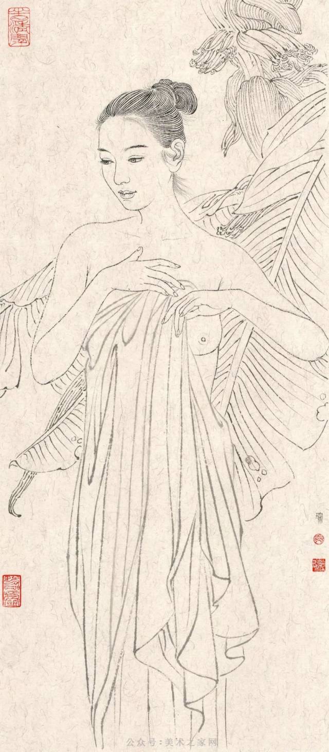 工笔画《千寻》赵胜琛