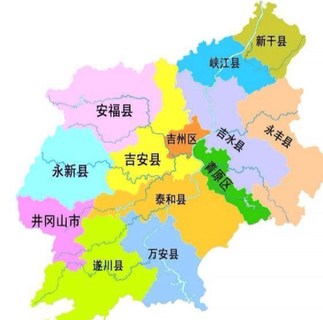 地理答啦:井冈山所在的省市县各是哪里?