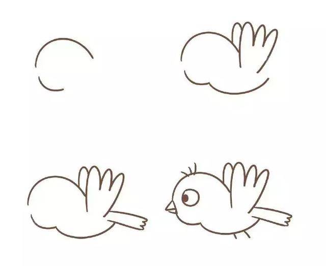 亲子简笔画|小鸟的9种画法,教给孩子,so easy
